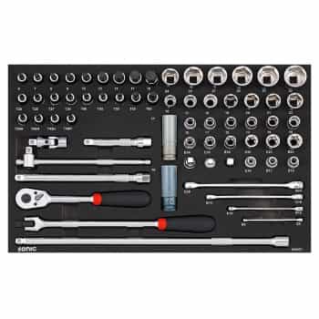 Sonic Socket set 1/2", 66-piece