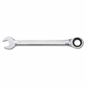 Ratchet ring spanner, straight 12-side 19mm