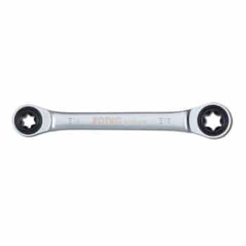 Double TX-E ratchet ring wrench E20xE24