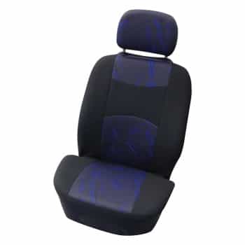 Seat cover set for 4-piece 'Classic' black / blue