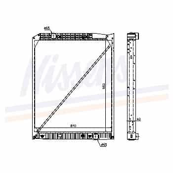 Radiator, engine cooling 62649A Nissens