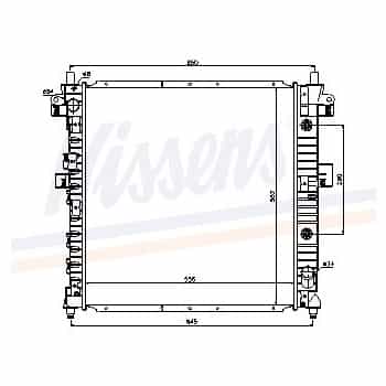 Radiator, engine cooling 64316 Nissens