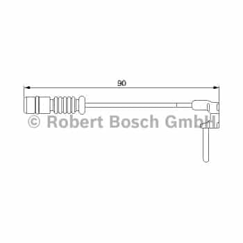 Warning contact, brake lining/pad wear 1 987 474 901 Bosch