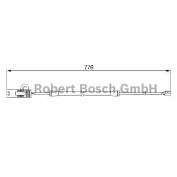 Warning Contact, brake pad wear 1 987 474 925 Bosch