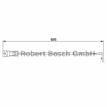 Warning Contact, brake pad wear 1 987 474 929 Bosch