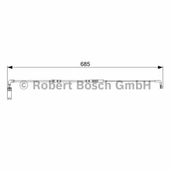 Warning Contact, brake pad wear 1 987 473 003 Bosch