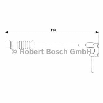 Warning Contact, brake pad wear 1.987.473.011 Bosch