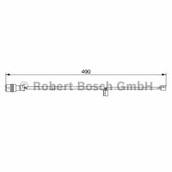 Warning Contact, brake pad wear 1 987 474 989 Bosch