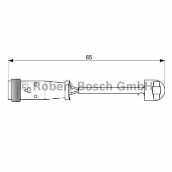 Warning Contact, brake pad wear 1 987 473 038 Bosch