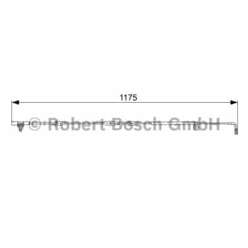 Warning Contact, brake pad wear 1 987 473 032 Bosch