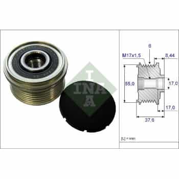 Alternator Freewheel Clutch 535024610 Ina