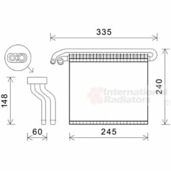 Evaporator, air conditioning
