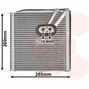 Evaporator, air conditioning