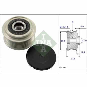 Alternator Freewheel Clutch 535013510 Ina
