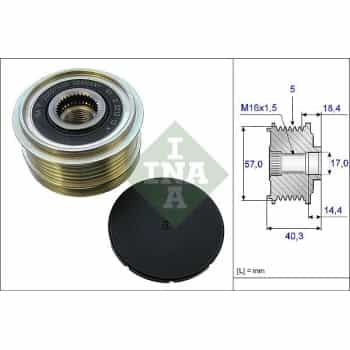 Alternator Freewheel Clutch 535018710 Ina