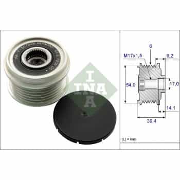 Alternator Freewheel Clutch 535015110 Ina