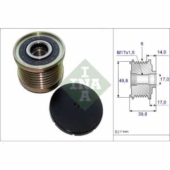 Alternator Freewheel Clutch 535014610 Ina