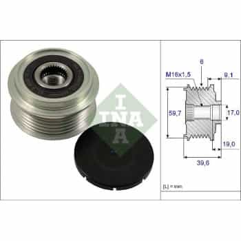 Alternator Freewheel Clutch 535006510 Ina