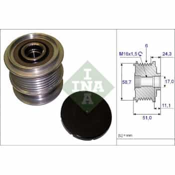 Alternator Freewheel Clutch 535020010 Ina