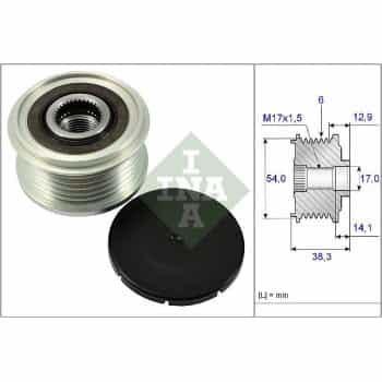 Alternator Freewheel Clutch 535026410 Ina