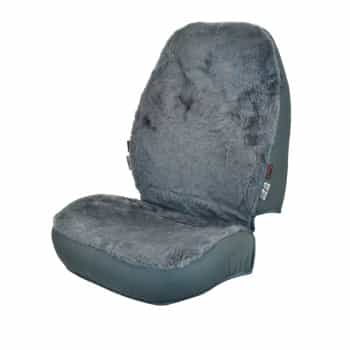 Chair cover sheepskin anthracite