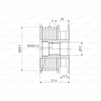 Alternator Freewheel Clutch NEW PART