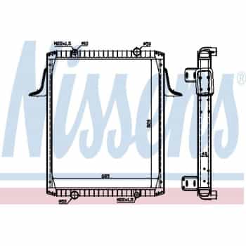 Radiator, engine cooling 63822A Nissens