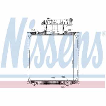 Radiator, engine cooling 67225 Nissens