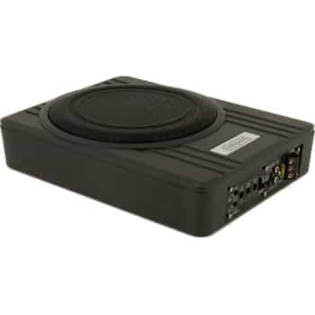 SSDN 10 inch 'Under-Seat' Subwoofer box active flat - 600 Real Watts
