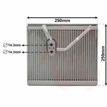 Evaporator, air conditioning
