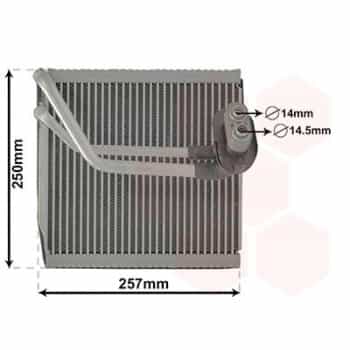 Evaporator, air conditioning