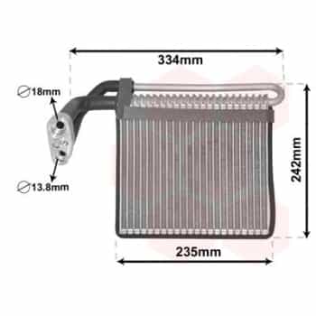 Evaporator, air conditioning