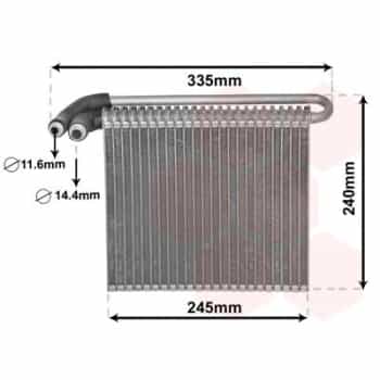 Evaporator, air conditioning