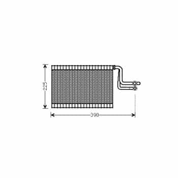 Evaporator, air conditioning