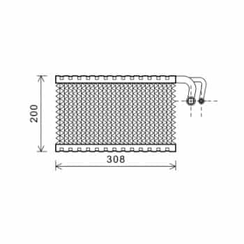 Evaporator, air conditioning