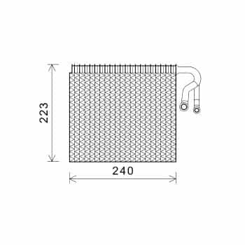 Evaporator, air conditioning