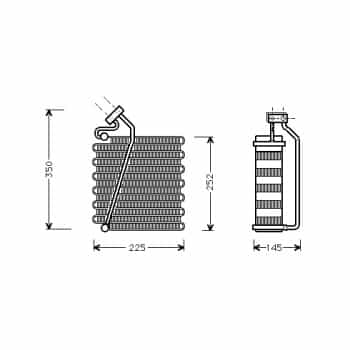 Evaporator, air conditioning