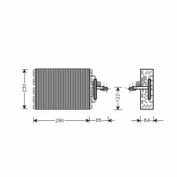 Evaporator, air conditioning