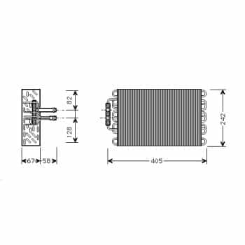 Evaporator, air conditioning