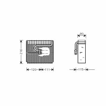 Evaporator, air conditioning