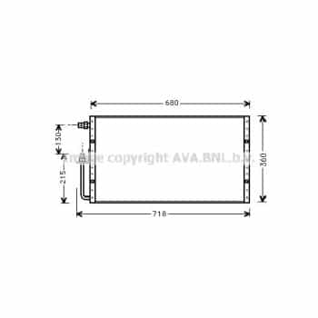 Condenser, air conditioning UV5096 Ava Quality Cooling