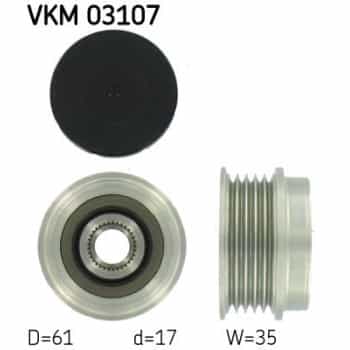 Alternator Freewheel Clutch VKM 03107 SKF
