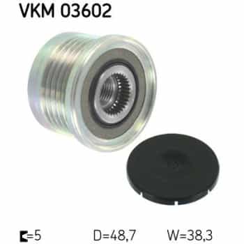 Alternator Freewheel Clutch VKM 03602 SKF