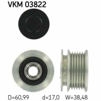 Alternator Freewheel Clutch VKM 03822 SKF