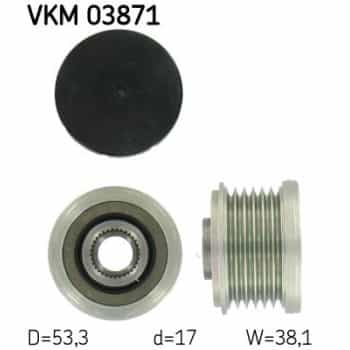 Alternator Freewheel Clutch VKM 03871 SKF