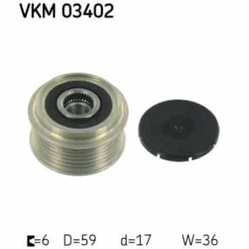 Alternator Freewheel Clutch VKM 03402 SKF