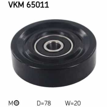Tensioner Pulley, v-ribbed belt VKM 65011 SKF