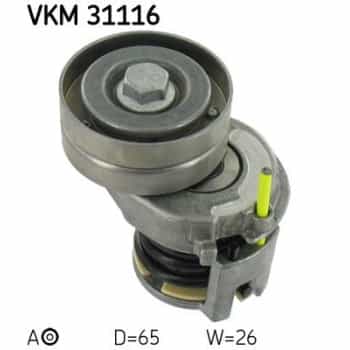 Tensioner Pulley, v-ribbed belt VKM 31116 SKF