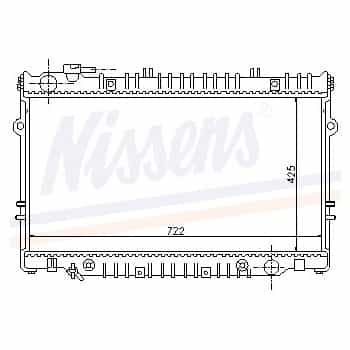 Radiator, engine cooling 64861 Nissens