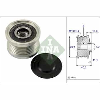 Alternator Freewheel Clutch 535009310 Ina